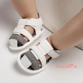 ❥ ∂ -Sandálias De Verão Bebê Sola Macia Sapatos Brancos Recém-Nascidos