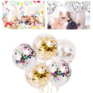 12 Inch Star Confetti Balloons Metallic Confetti Latex Transparent Ballon Baby Shower Birthday Party Wedding Decoration
