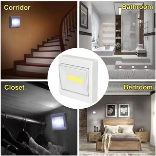 Luz do interruptor COB luz de LED de emergência para gabinete luz de guarda-roupa luz de corredor iluminação de corredor