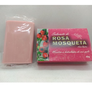 Sabonete de Rosa Mosqueta 90g Cicatrizante, Rejuvenescedor, Estrias e Peles secas