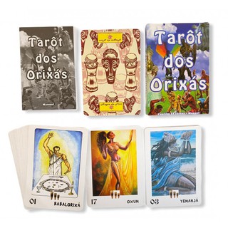 Baralho Tarot dos Orixás Colorido Oráculo Deck 22 Cartas