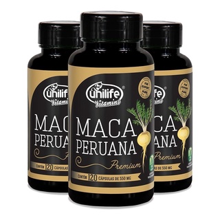 Maca Peruana Premium - 3x 120 Capsulas - Unilife