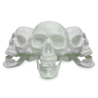 Cranio Esqueleto Neon Com Articulação Decoração Halloween