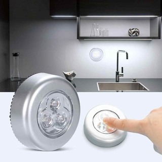 Lâmpadas LED Adesivas sem Fio Touch de Pilha de Segurança Portátil para Armário