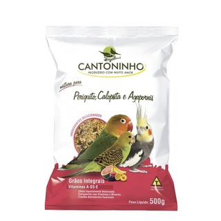 Ração Cantoninho - Mistura de Sementes para Calopsita e Agapornis - 500g
