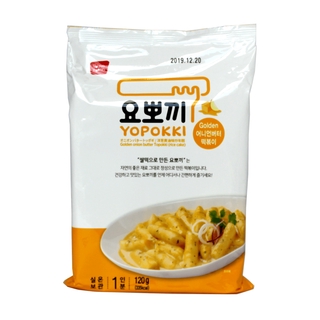 Yopokki Bolinho de Arroz Coreano Instantâneo sabor Molho de Cebola Cremosa Topokki Golden - 120 gramas (2)