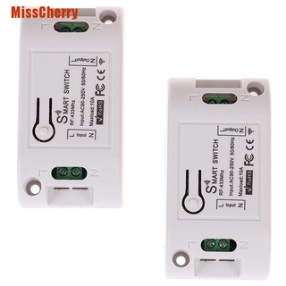 ((Misscherry) 433 Mhz Rf Inteligente Interruptor Sem Fio Rf Receptor Temporizador Relé De Telefone Controle Remoto