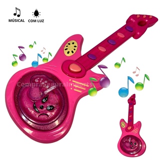 Brinquedo Mini Guitarra Musical Infantil Guitarrinha Com Som