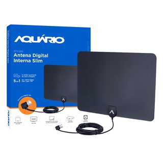 Antena Digital Interna 4k Full Hd Aquario 250 Digital Slim