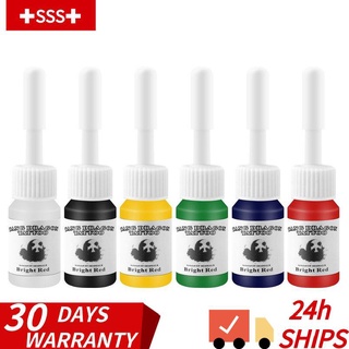 SSS 6 Pçs/Conjunto Kit De Garrafas 5Ml Para Tinta Tatuagem Pigmentada Profissional Várias Cores