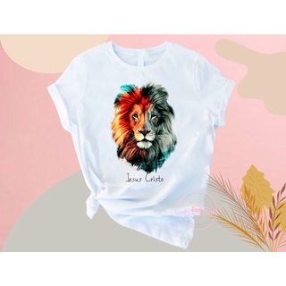 Camisa Personalizada Unissex Leão de Judá Jesus Cristo (Adulto/Infantil)
