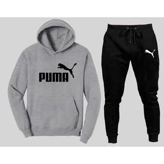 Conjunto Puma Blusa de Frio Moletom + Calca Moletom Masculino E Feminino Marca Esportiva (5)
