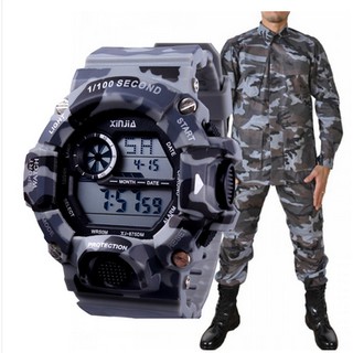 Relógios Masculinos CAMUFLADO Xinjia G Sport Shock Barato Digital Militar C/ Caixinha Original CAMUFLADO C CAIXA