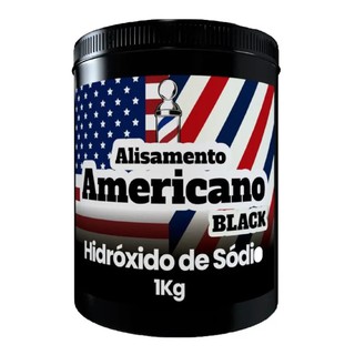 Alisamento Americano Black - Relaxamento P/ Cabelo 1kg Hidroxido de Sódio