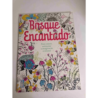 Livro Bosque Encantado - Para colorir, estimular a imaginação e relaxar / ANTIESTRESSE - Revista Desenho Arte Pintar Cores