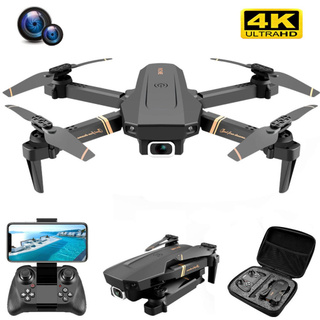 For V4 rc zangão 4k hd câmera grande angular 1080p wifi fpv zangão câmera dupla quadcopter real-time helicóptero de transmissão brinquedos (1)