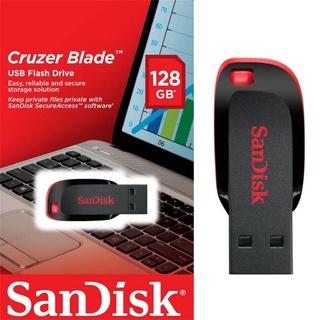 Pendrive SanDisk Cruzer Lâmina CZ50 USB Flash Drive (128 GB/256/64G/ 512G)