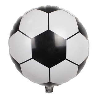 1 Balão Metalizado Bola De Futebol C/ Lacre 45x45cm