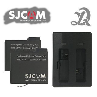 Para Sjcam M20 Bateria 1 Carregador Duplo Originais