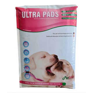 Tapete Higiênico para Cães Pet Like Ultra Pads 60x60 30Un