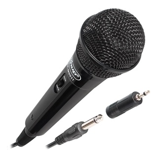Microfone De Caixa De Som Amplificadores Karaokê P10 Dinâmico Com Fio