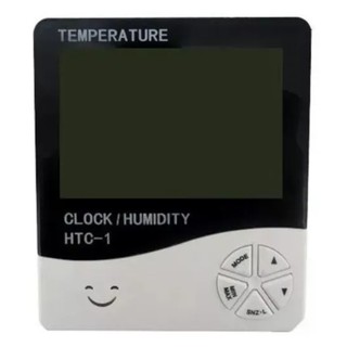 Termo-higrômetro Digital Termômetro Higrômetro Relógio Htc-1