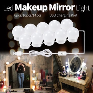 Kit 10 Luzes De Lâmpadas Led Para Espelho Maquiagem Camarim Fixação Ventosa Premium (3)