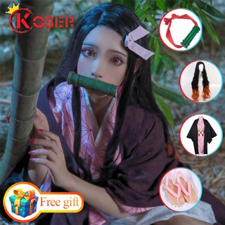 Fantasia Kimono Feminino Demon Slayer kimetsu no yaiba Cosplay Kamado Nezuko shinobu kochou kanao