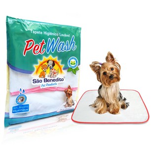 Tapete Higiênico cachorro Pet Wash Lavável/Reutilizável P M G