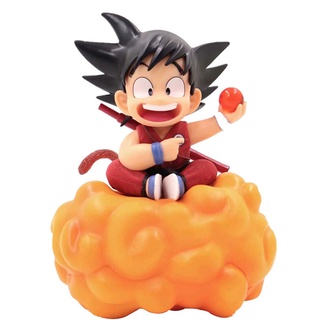Bonito Anime Boneca Dragon Ball Z Action Figure Super Saiya Goku Sentado No Nuvens Modelo Presente Crianças Brinquedos Decorar Bolo Ornamentos
