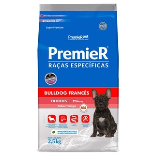 Ração Premier Raças Específicas Bulldog Francês para Cães Filhotes 2,5kg