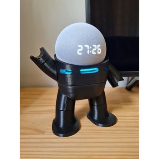 Suporte Echo Dot 4 - Robô de Mesa - Suporte Stand Dock de Mesa Para Alexa Echo Dot 4 Geração