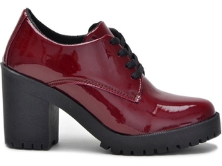 Sapato Coturno Tendencia Moda Oxford Salto Grosso Tratorado (3)