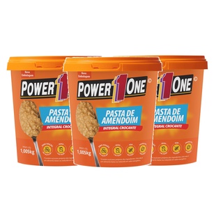 3 POWER 1 ONE Pasta de Amendoim Integral Crocante 1KG