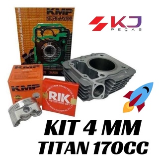 Kit Cilindro Cg Fan Titan Bros 150 Para 170cc 4mm Pistão Kmp