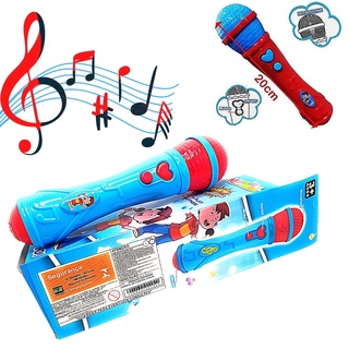 Microfone Sai Voz Da Criança E Música Brinquedo Infantil