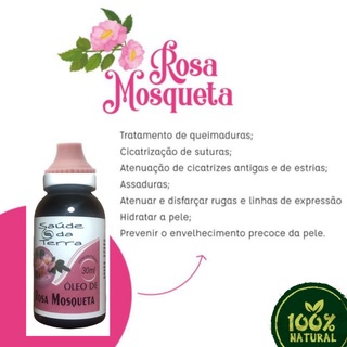 Óleo Rosa Mosqueta 100% Puro Clareador de Manchas - Saúde da Terra 30ml (5)