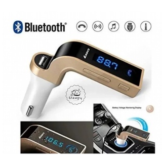 Carregador Veicular CARG7 Receptor Transmissor Bluetooth RM MP3 USB Pendrive Com Entrada Auxiliar