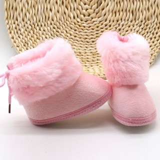 Baby Girl Booties Winter Soft Soled Keep Warm Toddler Meninas Meninos Sapatos De Berço (3)