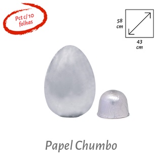 Papel Chumbo - 43x58 - pacote com 10 folhas