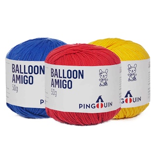 Kit 10 Linhas Balloon Amigo / Linha Pingouin 50 g