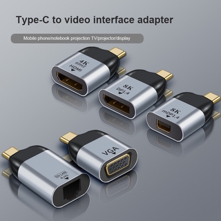 Type-C to Hdmi/Vga/DP/RJ45/mini DP HD Video Converter 4K 60Hz For MacBook Huawei Mate 40 HDMI USB-C Type C Adapter