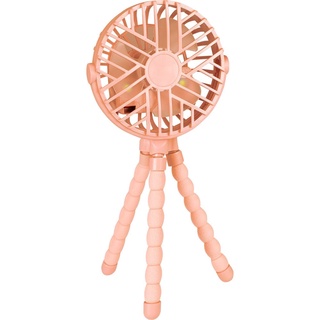 Mini Ventilador Para Berço E Carrinho Com Luz Led Buba ® Rosa (3)