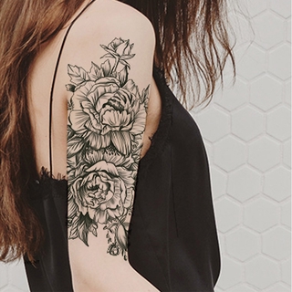 Linjian Tatuagem Temporária De Borboleta / Rosa / À Prova D 'Água / Tatuagem Falsa Feminina (3)