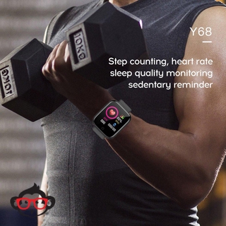Y68 / P8 Smartwatch Ip67 À Prova D 'Água Com Monitor De Frequência Cardíaca Para Ios Android / Smartphone / Esportes (8)
