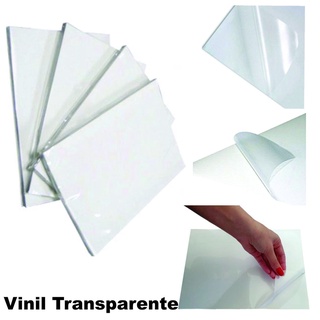 Adesivo Vinil para Jato de Tinta Transparente Brilhante A4 c/ 10