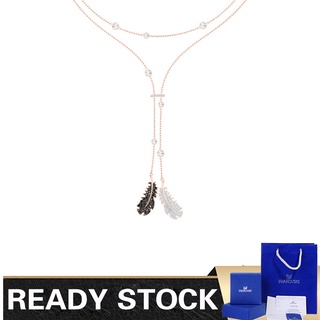 FRETE GRATIS Swarovski Colare NAUGHTY Lightweight Feather Fashion Charm Necklace Sweater Chain Colares Cristal Pingente Mulheres Joalharia Fasion Presente