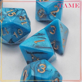 7 Pieces Polyhedral Dice Set Props Party Favors Party Supply for DND RPG (7)