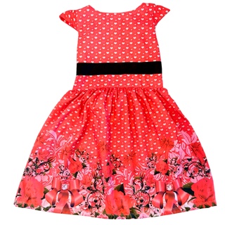 Vestido Infantil Estampa Floral Manguinha Temático (1)