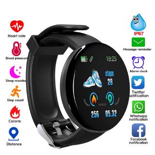 Smart Watch Unissex Com Bluetooth, Monitor De Frequência Cardíaca À Prova D 'Água, Rastreador De Sono,